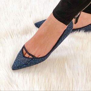Zara Woman beaded pointed toe flats